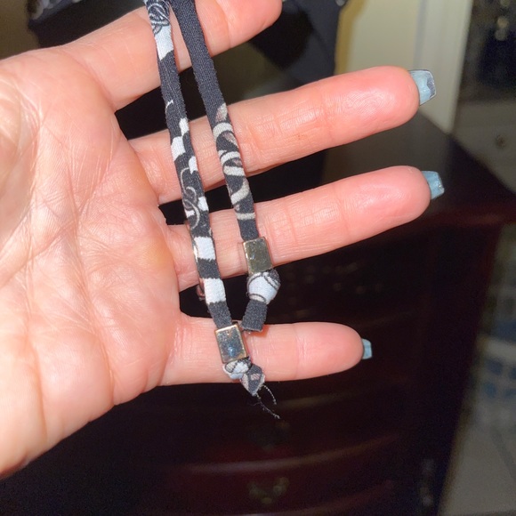 Cache M Zebra Chain Print Black White Gray Stretch Knit Top Ruched Tie Side - Picture 10 of 12